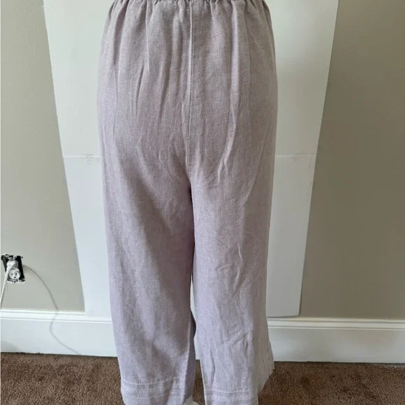Norton McNaughton linen blend Light Purple wide leg  Pants XL - Picture 3 of 9